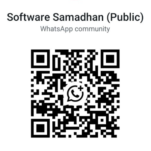 QR code to join the Software Samadhan public WhatsApp community